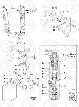 32629 Safety valve ( boom cylinder ) EW50VV TYPE 256, Volvo Construction Equipment