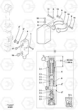 6902 Safety valve ( boom cylinder ) EW50 TYPE 256, Volvo Construction Equipment