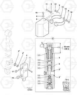 12187 Safety valve ( boom cylinder ) EC50 TYPE 247, Volvo Construction Equipment