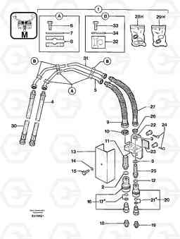 105279 Hydraulic circuit ( rock breaker ) EC14 TYPE 246, 271, Volvo Construction Equipment