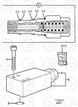 32630 Safety valve ( dipper arm cylinder ) EW50VV TYPE 256, Volvo Construction Equipment