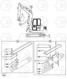 6182 Cylinder rod protection EC50 TYPE 247, Volvo Construction Equipment