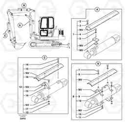 7476 Cylinder rod protection EC50VV TYPE 247, Volvo Construction Equipment