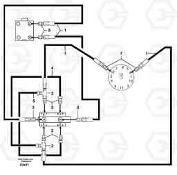31873 Hydraulic circuit / steering reversing EW50VV TYPE 256, Volvo Construction Equipment
