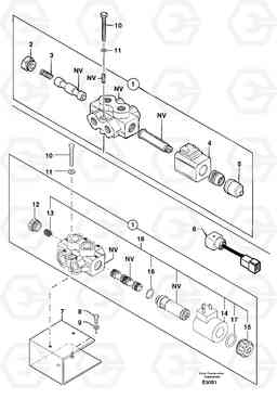 12263 Selector / steering reversing EW50 TYPE 256, Volvo Construction Equipment