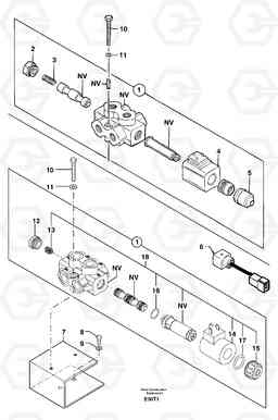 31875 Selector / steering reversing EW50VV TYPE 256, Volvo Construction Equipment