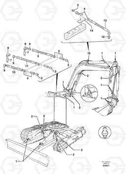 93249 Lubrication chart EC70 TYPE 233, Volvo Construction Equipment