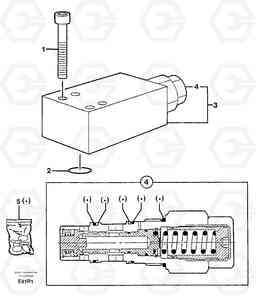 12188 Safety valve ( dipper arm cylinder ) EC50 TYPE 247, Volvo Construction Equipment