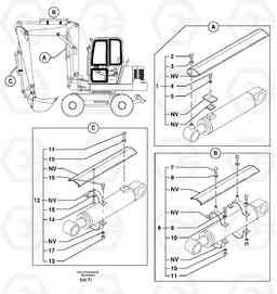 32850 Cylinder rod protection EW50VV TYPE 256, Volvo Construction Equipment