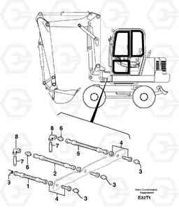 97071 Lubrication chart EW50VV TYPE 256, Volvo Construction Equipment