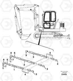 92197 Lubrication chart EC50VV TYPE 247, Volvo Construction Equipment