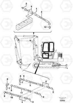 95356 Lubrication chart EC70VV TYPE 233, Volvo Construction Equipment