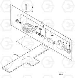 7553 Selector / for brake EW70VV TYPE 262, Volvo Construction Equipment