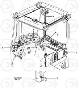 19711 Cable harnesses, cab L50D, Volvo Construction Equipment