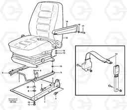 78009 Operator seat with fitting parts L50D, Volvo Construction Equipment