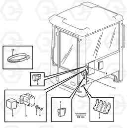 62480 Cable harness, air-suspension seat L50D, Volvo Construction Equipment