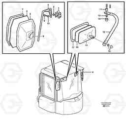 89656 Rear view mirror L50D, Volvo Construction Equipment