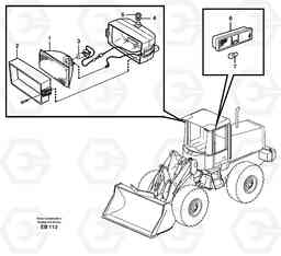 53609 Lighting, cab L50D, Volvo Construction Equipment