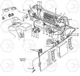 38188 Cable harnesses, control panel L50D, Volvo Construction Equipment