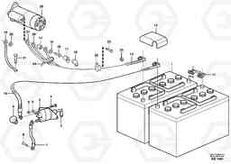 37291 Battery cable and main switch L50D, Volvo Construction Equipment