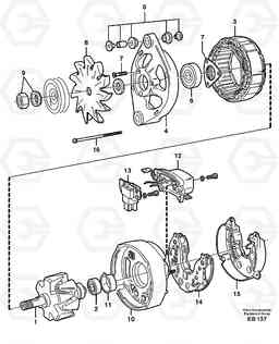 20546 Alternator L50D, Volvo Construction Equipment