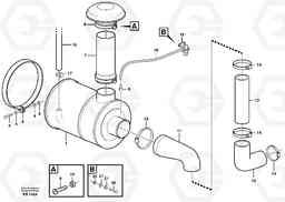 85950 Air filter with fitting parts L50D, Volvo Construction Equipment