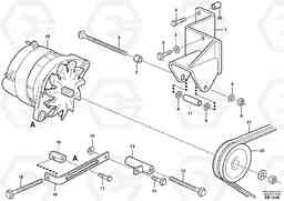 39363 Alternator with assembling details L50D, Volvo Construction Equipment