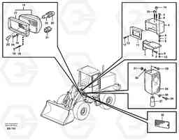 87134 Lighting, front L50D, Volvo Construction Equipment