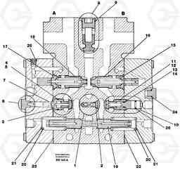 4517 Valve section Lift L50E BRAZIL, S/N 71001 -, Volvo Construction Equipment