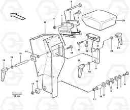 84351 Armrest L50E BRAZIL, S/N 71001 -, Volvo Construction Equipment