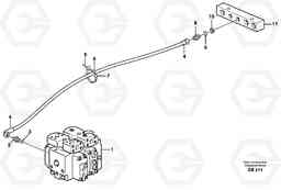 32878 Draining line - control valve L50D, Volvo Construction Equipment