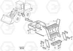 90877 Foot step L50D, Volvo Construction Equipment