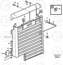 54696 Radiator casing L50D, Volvo Construction Equipment