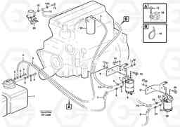 39329 Fuel pipes, fuel tank - fuel pump L50D, Volvo Construction Equipment