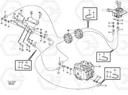 91028 Servo - hydraulic, control lines, lift L50E BRAZIL, S/N 71001 -, Volvo Construction Equipment