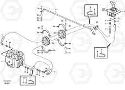 4525 Servo - hydraulic, control lines, tilt L50E BRAZIL, S/N 71001 -, Volvo Construction Equipment