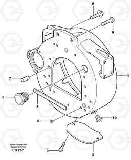 39324 Flywheel housing L50D, Volvo Construction Equipment