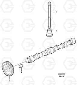 39322 Camshaft L50D, Volvo Construction Equipment