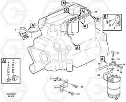 39330 Fuel pipes, fuel pump - injection pump L50D, Volvo Construction Equipment