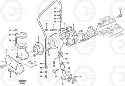 84341 Turbocharger with fitting parts L50D, Volvo Construction Equipment