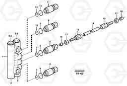 56426 Distribution block, B3 L50D, Volvo Construction Equipment