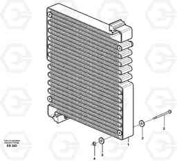 21652 Condenser for cooling agent R134a with fitting parts. L50D, Volvo Construction Equipment