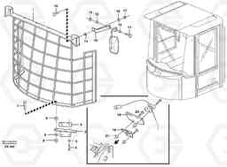 86068 Windshild guard for windshield. L50D, Volvo Construction Equipment