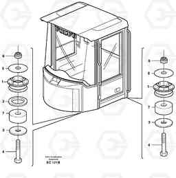 25276 Cab mounting block L70D, Volvo Construction Equipment