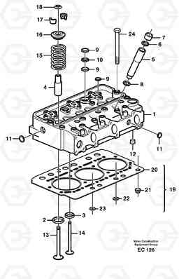 23194 Cylinder head L70D, Volvo Construction Equipment