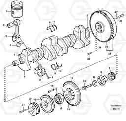 34340 Crankshaft and related parts L70D, Volvo Construction Equipment