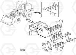 41662 Foot step L70D, Volvo Construction Equipment