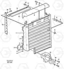 54699 Radiator casing L70D, Volvo Construction Equipment