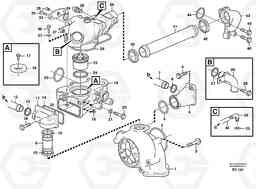 27842 Water pump, thermostat housing L70D, Volvo Construction Equipment