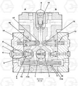 30896 Valve section Tilt L70D, Volvo Construction Equipment